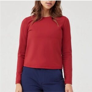 Outdoor Voices FrostKnit Long Sleeve in Cranberry Size S